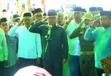 Bupati Delis Pimpin Pelepasan Jenazah Camat Petasia Timur