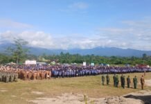 Bupati Luwu Utara Lantik 3.164 PPPK Paruh Waktu di Bantaran Sungai Masamba