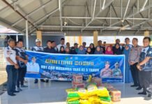 Wujud Peduli, Gardu COD Masamba Bagikan Bantuan Sembako Kepada Anak Yatim di Yayasan Abulyatama Masamba