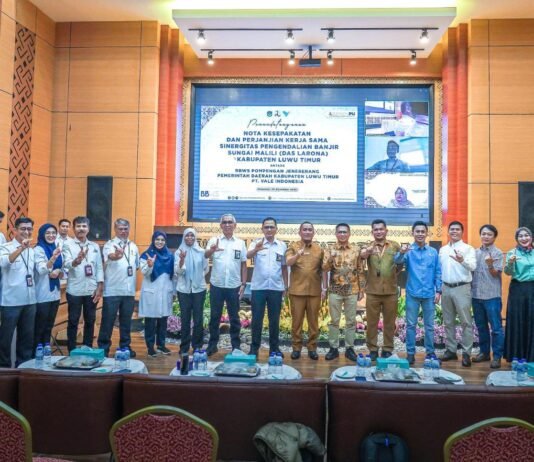 PT Vale dan Pemkab Luwu Timur Teken Nota Kesepahaman Mitigasi Bencana