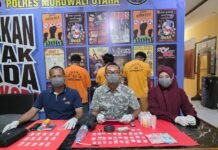 Polres Morut Berhasil Tangkap Tiga Terduga Pelaku Pengedar Narkoba