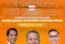 Partai HANURA Morowali Utara Lantik Pengurus Baru