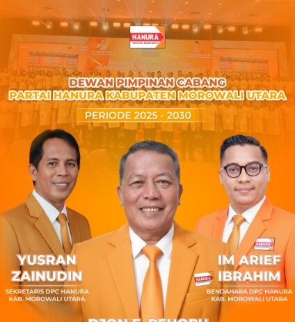 Partai HANURA Morowali Utara Lantik Pengurus Baru