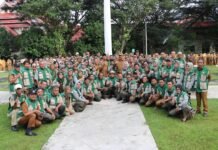 Bupati Luwu Utara Resmi Lepas Status Kepegawaian 127 Penyuluh Pertanian Luwu Utara ke Pusat