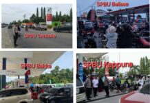 Warga Antre BBM Hingga Lumpuhkan Sejumlah Ruas Jalan di Sejumlah SPBU di Luwu Utara