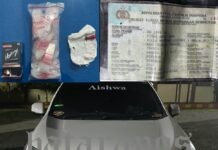 Nomor Polisi Tidak Sesuai STNK, Polisi Temukan Ratusan Sachet Sabu dalam Mobil, Sopir Kabur !