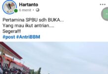 Akun Facebook Hartanto Diduga Sebar Hoaks, Masyarakat Geram !
