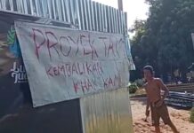Sudah Menyeberang Tahun, Proyek Gerbang Burau Rp. 5,2 Miliar Juga Ditolak Warga, Tutup Akses Rumah