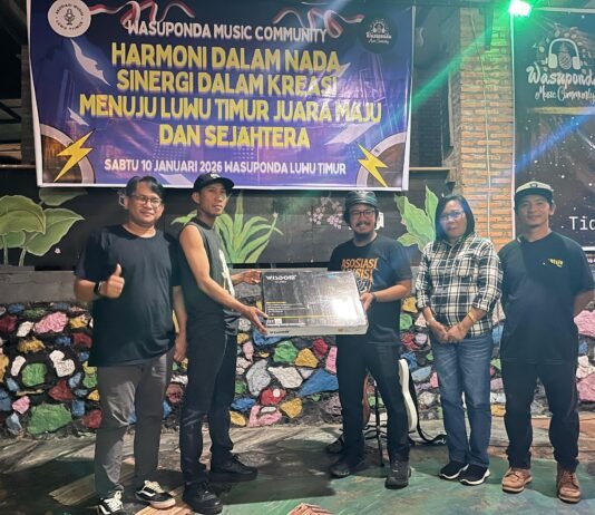 AMLT Serahkan Alat Musik kepada WMC, Bantuan dari PT Vale