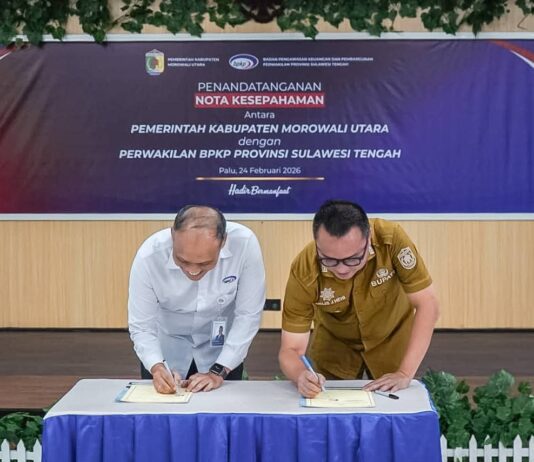 Pemkab Morut Perkuat Tata Kelola Keuangan Daerah, Teken Nota Kesepahaman dengan BPKP Sulteng