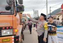 Polres Morut Bersama Bhayangkari Cabang Morut Berbagi 200 Takjil Gratis di Bulan Ramadhan