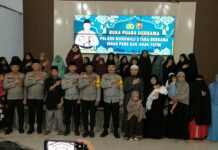 Buka Puasa Bersama Insan Pers, Polres Morowali Utara Salurkan Santunan Kepada Anak Yatim