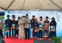 Buka Puasa Bersama di Rujab, Ketua PKK Luwu Utara Serahkan 1000 Paket Sembako kepada Anak Yatim