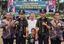 Usai Dinyatakan Lulus TNI, Kakak Beradik di Mappedeceng Resmi Dilantik di Dodiklatpur Bance’e Bone