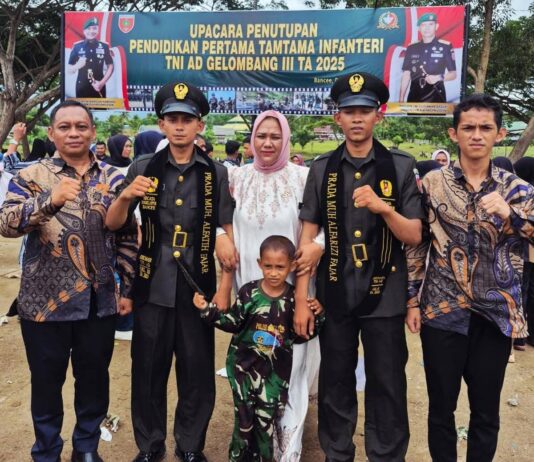 Usai Dinyatakan Lulus TNI, Kakak Beradik di Mappedeceng Resmi Dilantik di Dodiklatpur Bance’e Bone