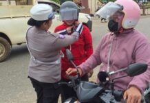Operasi Keselamatan Tinombola 2026, Polres Morut Bagikan Helm dan Jaket Gratis