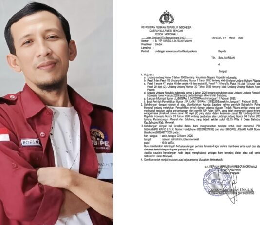 Perjuangan Upah Layak Berujung Pemanggilan Polisi, SBIPE–IMIP Morowali Tolak Kriminalisasi Buruh