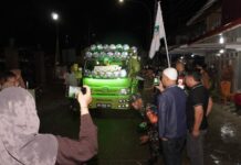 Sekda Morut Lepas Pawai Takbir Idulfitri di Kolonodale