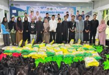 Kemenag Luwu Utara Bagikan 250 Paket kepada Anak Yatim dan Dhuafa Pada Puncak Joyful Ramadhan Mubarak
