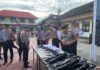 Pastikan Penggunaan Sesuai Prosedur, Kapolres Luwu Utara Periksa Ratusan Senjata Api Dinas