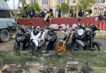 Delapan Unit Motor Berhasil Diamankan Polres Bone Saat Balapan Liar di Mallari