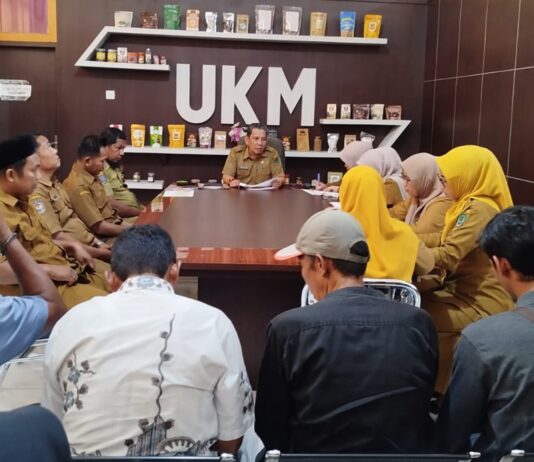 Rakor Optimalisasi Pasar Rakyat, Kepala DP2KUKM Luwu Utara : Perkuat Sinergi demi Pelayanan Prima