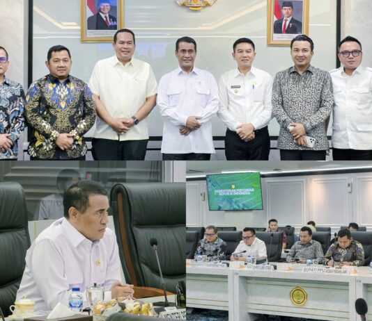 Bupati Morut Minta Bantuan Penyelesaian Irigasi Ula, Mentan RI Siap Dukung dan Tindaklanjuti