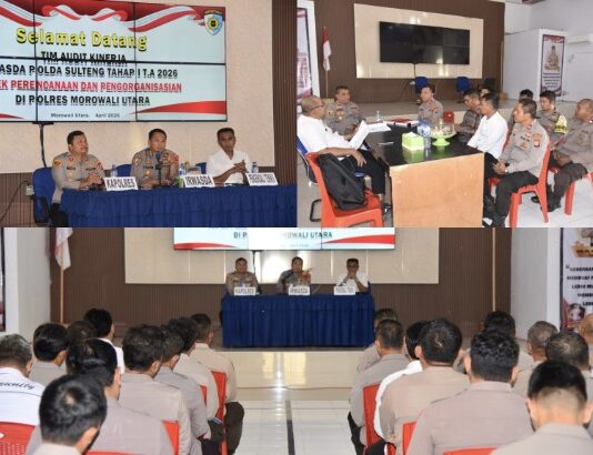 Irwasda Polda Sulteng Gelar Audit Kinerja Tahap I T.A 2026 di Polres Morowali Utara