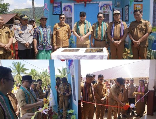 Bupati Morowali Utara Resmikan Pustu dan SDN di Desa Bimor Jaya