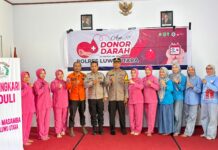 Dukung Ketersediaan Stok Darah di UTD, Polres Luwu Utara Gelar Donor Darah di Mako Polsek Masamba