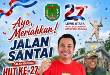 Berhadiah Rumah dan Sapi, Pemda Luwu Utara Gelar Jalan Santai Dalam Rangka HUT ke-27