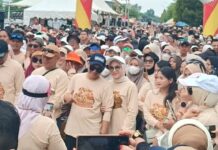 Diikuti Ribuan Peserta, Ketua DPRD Hadiri Jalan Sehat Dalam Menyambut HUT ke-27 Luwu Utara