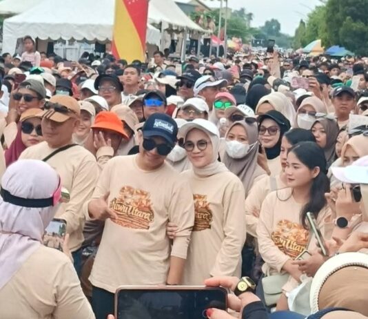 Diikuti Ribuan Peserta, Ketua DPRD Hadiri Jalan Sehat Dalam Menyambut HUT ke-27 Luwu Utara