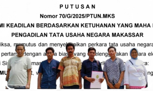 Kuasa Hukum Muh Sabir Tumbang di PTUN Makassar Usai Gugat Sertipikat Sibu Bin Juma