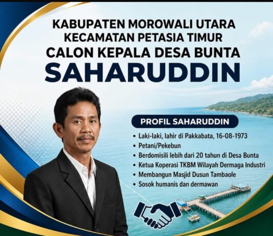 Saharuddin Siap Maju Sebagai Calon Kepala Desa Bunta Periode 2026-2034