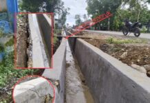 Proyek Preservasi Jalan Ujung Lamuru Koppe Rawan, Pekerjaan Drainase PT Bumi Karsa Ambruk Lagi