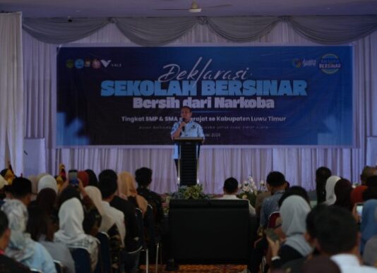 Wujudkan Lingkungan Belajar Bebas Ancaman Narkotika, PT Vale Deklarasikan Program Sekolah Bersinar