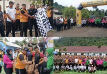 Meriahkan HUT Bhayangkara ke-80, Polres Morowali Gelar Jalan Santai dan Senam Bersama