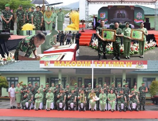 Danrem 132/Tadulako Kunker ke Kodim 1311/Morowali, Perkuat Soliditas dan Semangat Pengabdian Prajurit