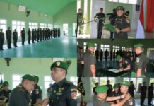 Danrem 132/Tadulako Pimpin Sertijab Dandim 1311/Morowali, Letkol Inf Boyke Baja Imanuel Sirait Resmi Menjabat Dandim 1311/Morowali