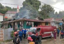 Kebakaran Kedua Kembali Landa Desa Korololaki, Rumah Warga Hangus Dilalap Api
