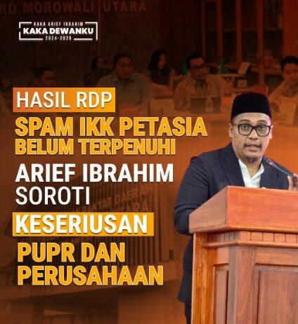 DPRD Morut Tagih Realisasi Komitmen PUPRPKPD dan Perusahaan Terkait SPAM IKK Petasia