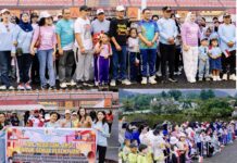 Wabup Djira Lepas Jalan Santai Kampanye Stop Kekerasan Terhadap Perempuan dan Anak di Morut