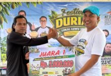Durian Pollo Wani dari Desa Pincara Raih Juara I Pada Festival Durian Lokal Luwu Utara 2026