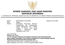 Komnas HAM Surati Bupati Luwu Timur Hentikan Penggusuran Lahan PT IHIP, Ada Pelanggaran HAM ?