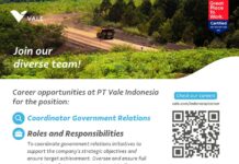 PT Vale Kembali Buka Loker, Ini Posisi yang Dibutuhkan !