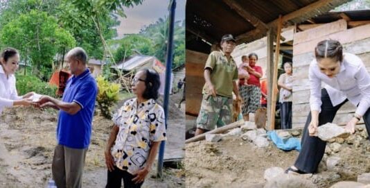 Febriyanthi Hehi Serahkan Bantuan Rp 30 Juta kepada Korban Puting Beliung di Jamor Jaya