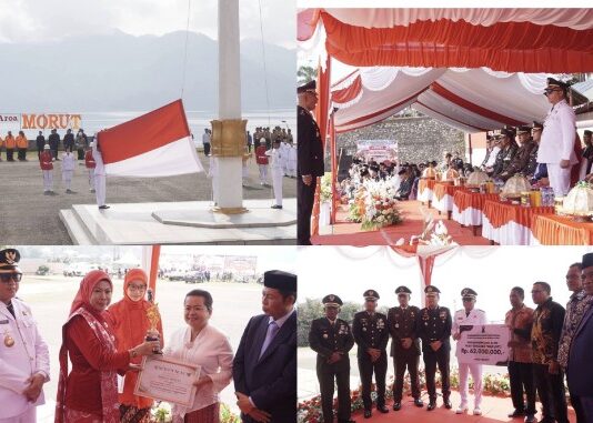 Bupati Delis Pimpin Upacara HUT RI ke-81, Serahkan Beragam Penghargaan dan Bantuan