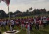 Usai Jalan Sehat Anti Mager, Pemerintah Kecamatan Malangke Gelar Senam Massal Semarakkan HUT ke-81 RI