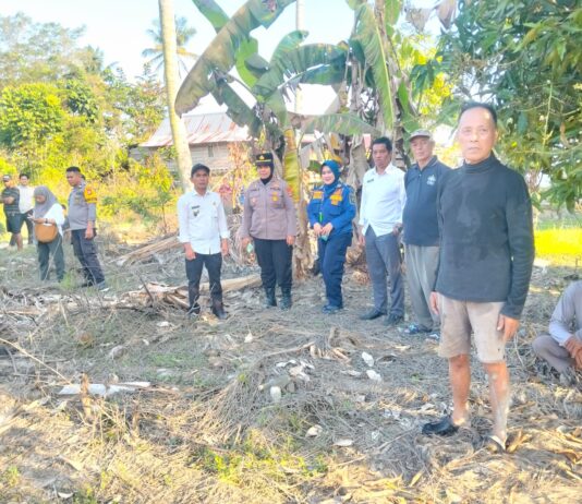 Camat Malangke Bersama Kapolsek Tinjau Lokasi Kebakaran di Desa Tingkara, Berikan Dukungan Moril bagi Korban